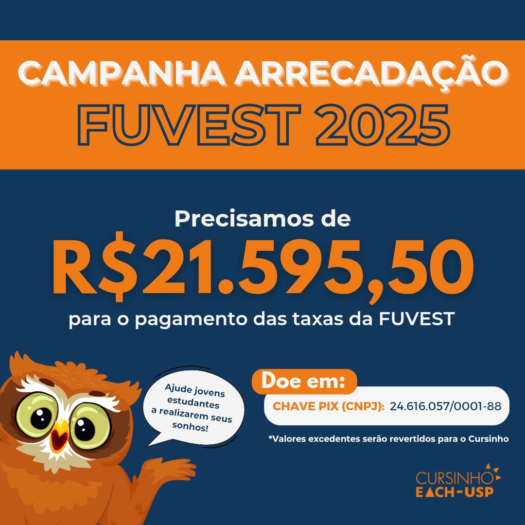 Campanha de arrecadação FUVEST 2025
